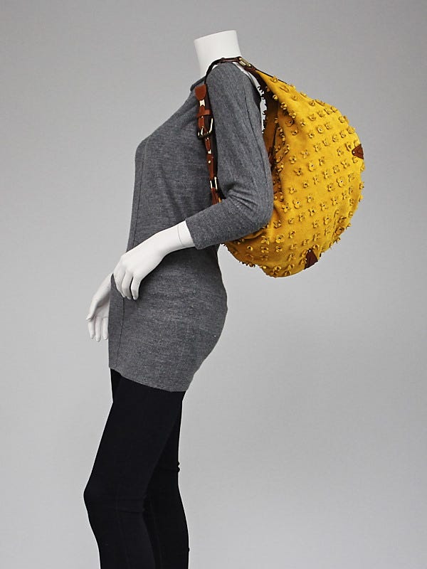 Louis Vuitton Limited Edition Mais Monogram Suede Onatah Fleurs GM Bag -  Yoogi's Closet