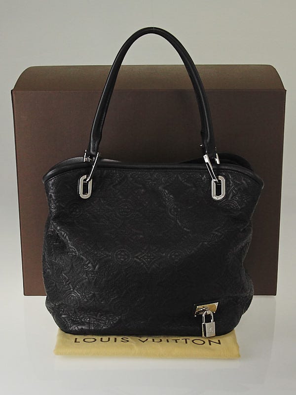 LOUIS VUITTON $5500.00++ Black Lambskin Leather Lilia Antheia GM Shoul –  Sarah's Closet