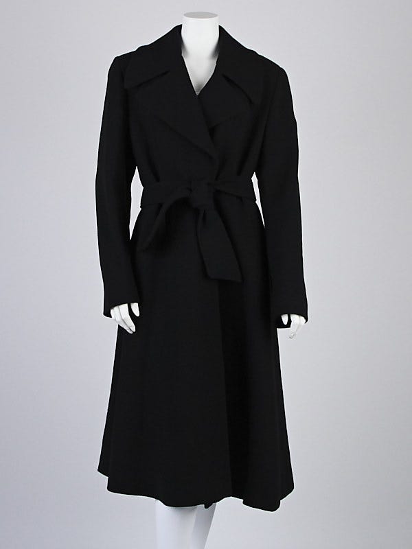 Dolce & Gabbana Black Polyester Mens Trench Coat Jacket main image 1