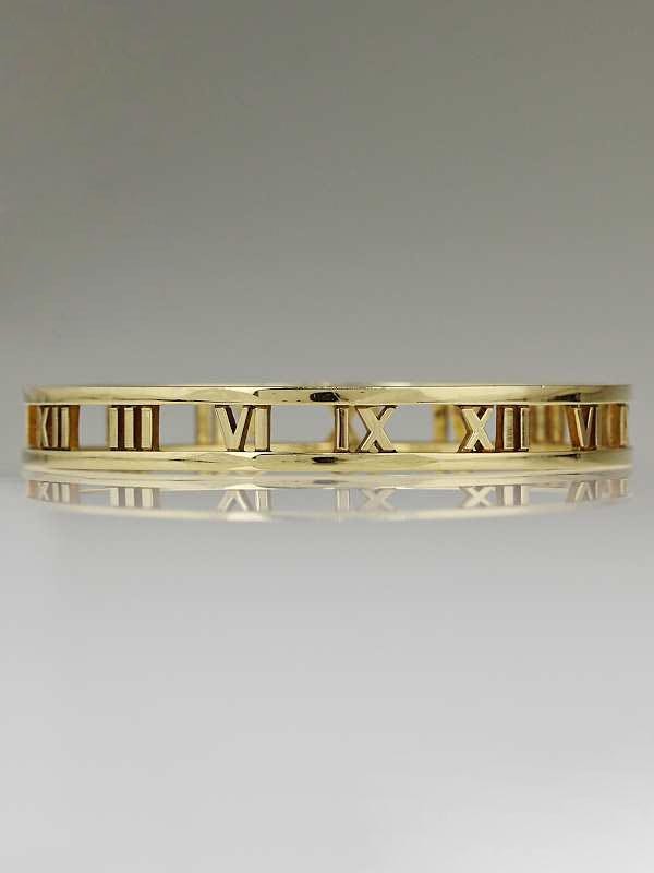 Tiffany & Co. 18k Gold Atlas Narrow Bangle Bracelet