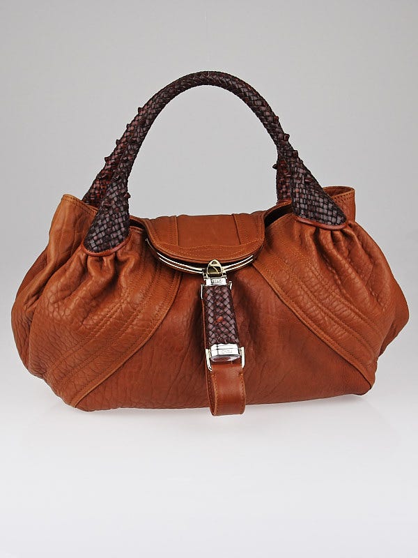 Fendi Rust Nappa Leather Spy Bag - 8BR511