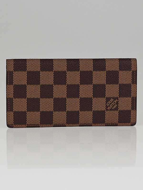 Louis Vuitton Damier Canvas Simple Checkbook Wallet
