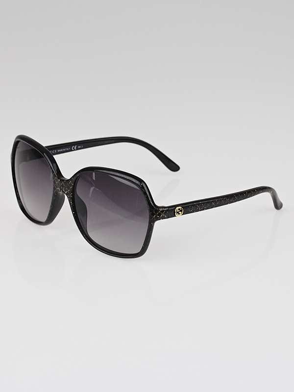 Gucci Black/Gold Glitter Frame Gradient Tint Sunglasses-3632/S