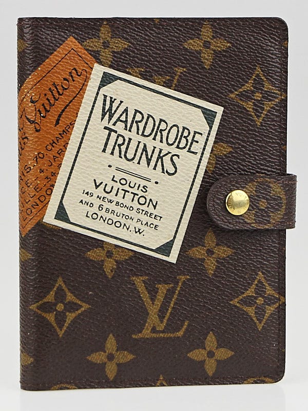 Louis Vuitton Limited Edition Monogram Trunks Small Ring Agenda