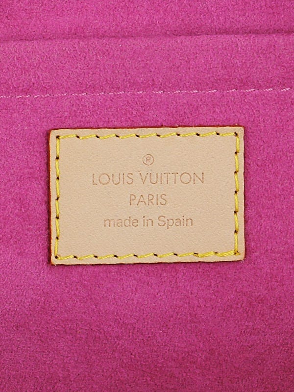 Louis Vuitton Fuchsia Denim Monogram Denim Espadrille Wedges Size 5.5/36 -  Yoogi's Closet
