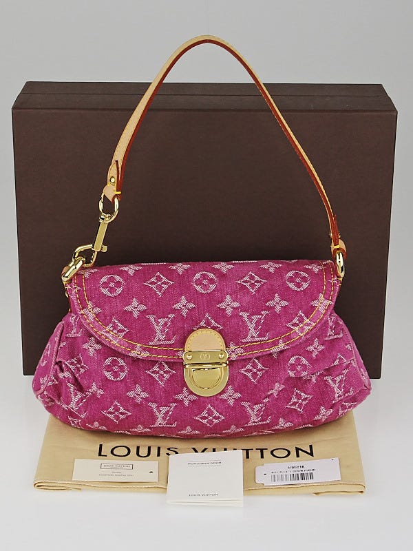Louis Vuitton Louis Vuitton Mini Pleaty Pink Fuschia Monogram Denim