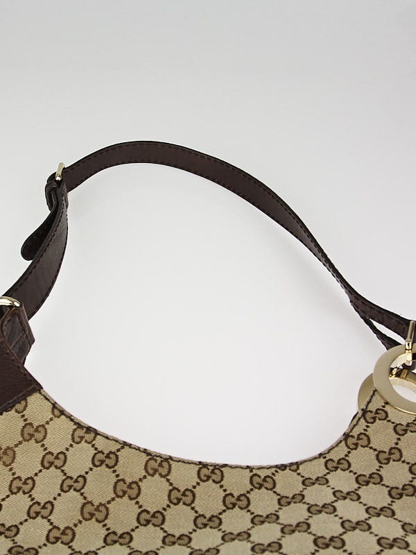 Gucci Beige/Brown GG Canvas and Leather Medium Charlotte Hobo at
