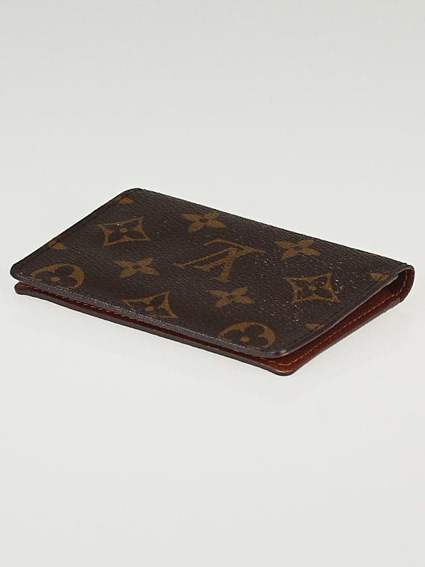 Louis Vuitton 6 Cartes Bifold Wallet Monogram Brown in Coated Canvas - US