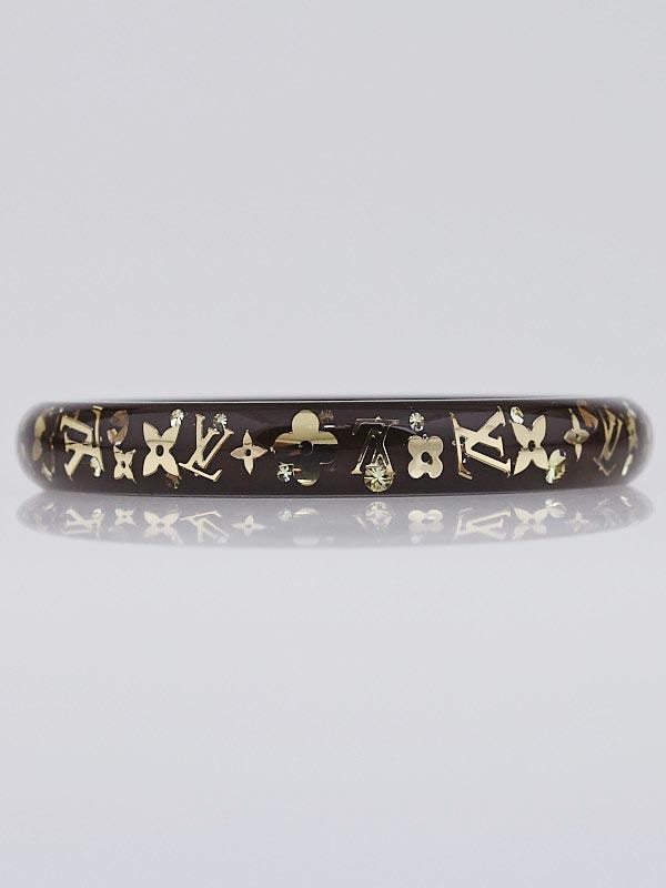 Louis Vuitton Clear Resin Monogram Inclusion TPM Bracelet - Yoogi's Closet