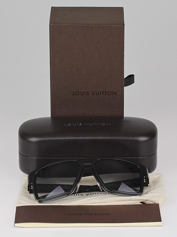 LOUIS VUITTON Acetate Enigme GM Sunglasses Z0361U Black 286163