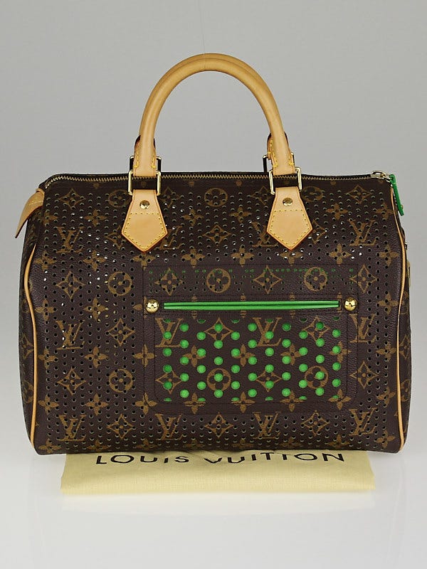 Louis Vuitton Limited Edition Monogram Perforated Green