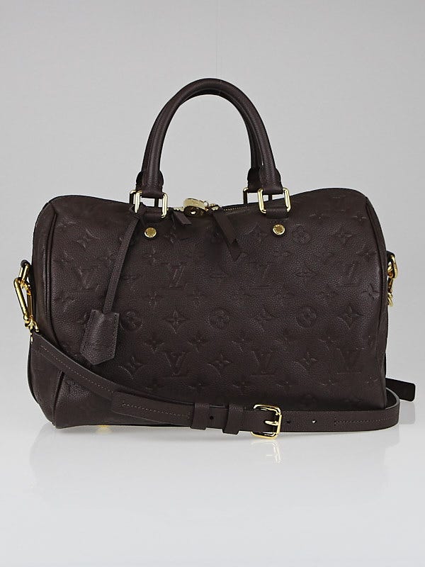 Louis Vuitton Terre Monogram Empreinte Leather Speedy Bandouliere 30 Bag