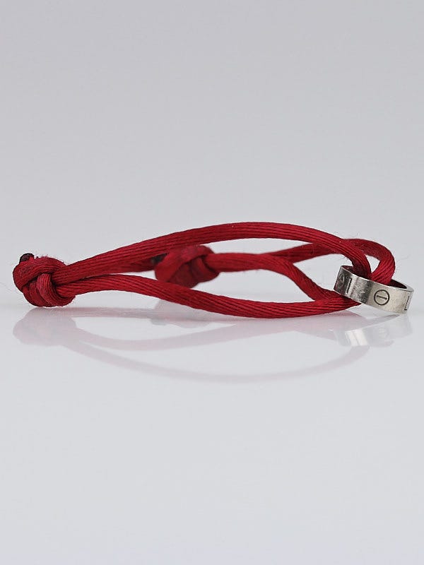 Cartier red sale string bracelet