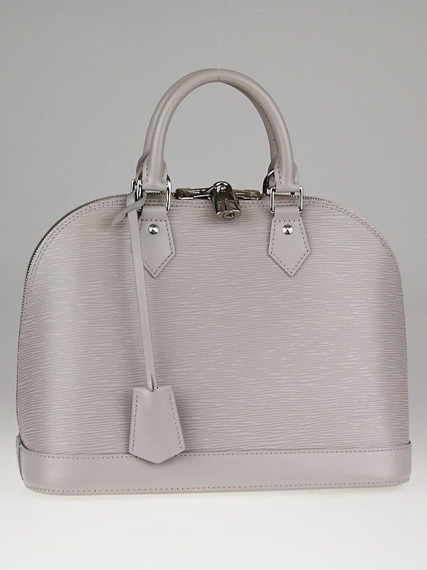 Alma PM bag in gray epi leather