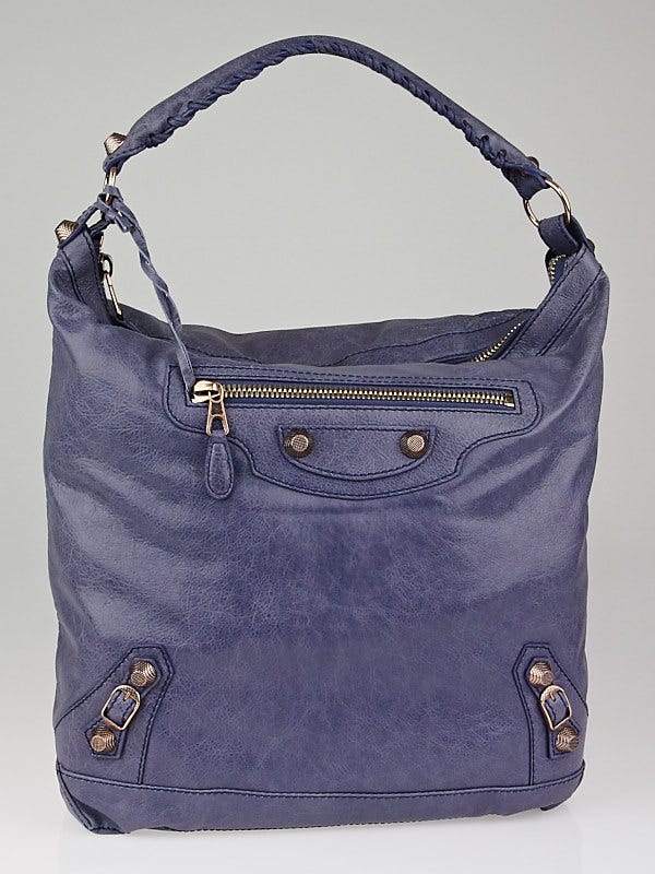 Balenciaga Jacinthe Lambskin Leather Giant 12 Rose Gold Day Bag