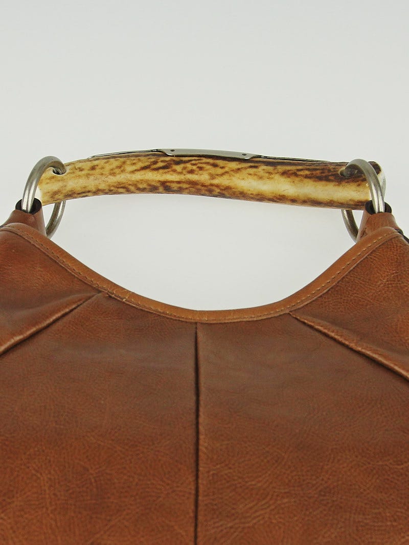 Yves Saint Laurent Mini Mombasa Horn Bag - Brown Handle Bags, Handbags -  YVE107807