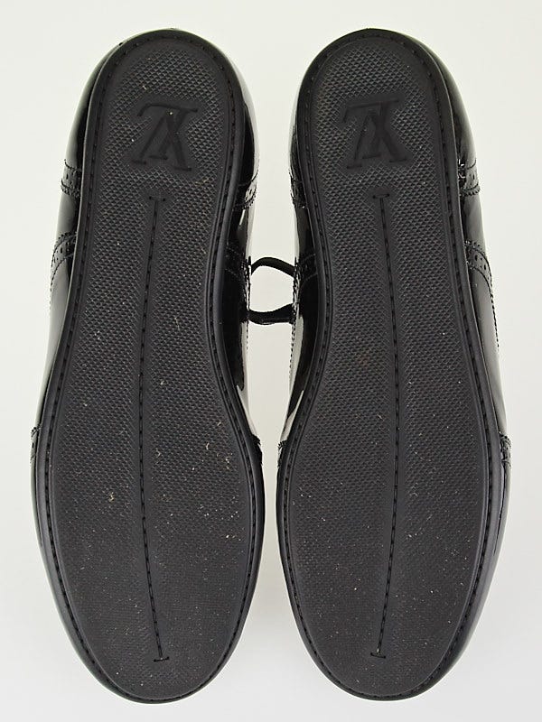 Louis Vuitton Black Patent Leather Lyric Tennis Shoes Size 8.5/39