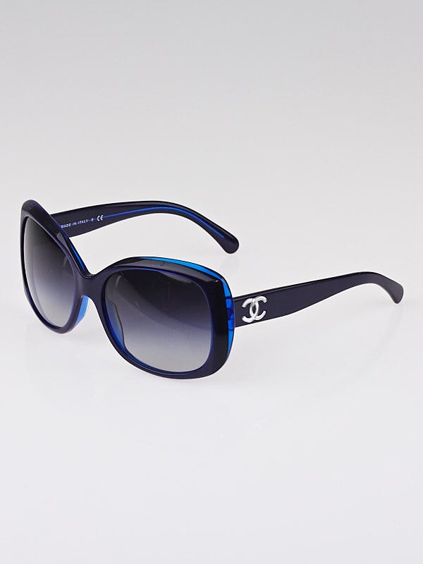 Chanel Blue Gradient Frame CC Logo Sunglasses-5183