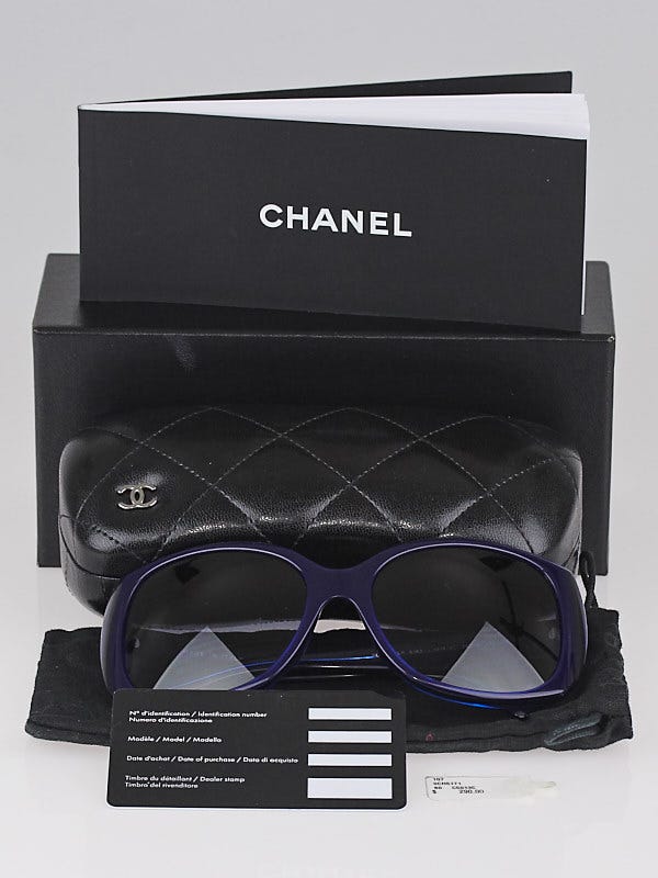 Chanel Blue Gradient Frame CC Logo Sunglasses-5183 | Yoogi's
