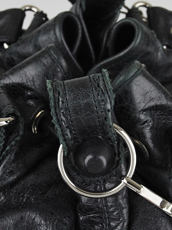 BALENCIAGAポンポン Balenciaga Black Lambskin Leather Giant Brogues Covered