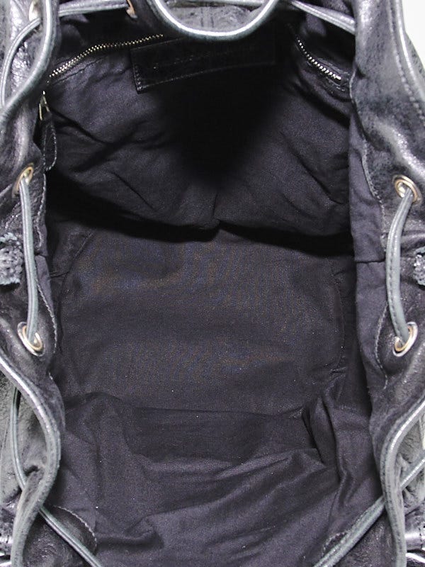 BALENCIAGAポンポン Balenciaga Black Lambskin Leather Giant Brogues Covered