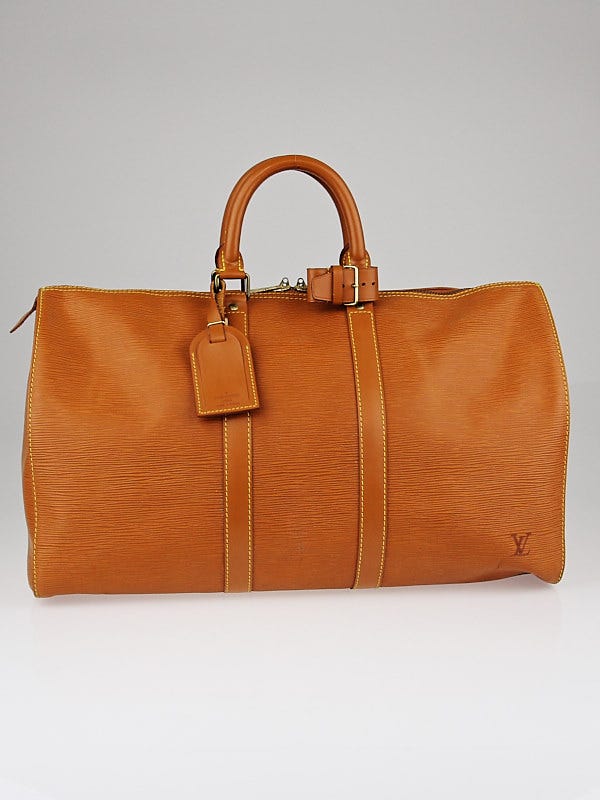 Louis Vuitton Cipango Gold Epi Leather Keepall 45 Bag