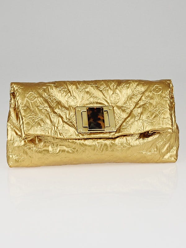 Louis Vuitton Limited Edition Gold Monogram Jacquard Pochette