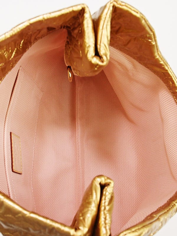 Clutch Louis Vuitton Altair Dourada Original - QBB201