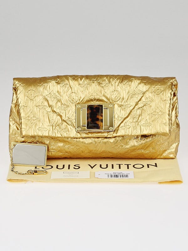 Louis Vuitton Altair Clutch Quilted Metallic Monogram Jacquard at