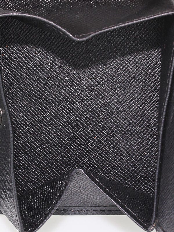 Louis Vuitton Black Taiga Leather Magellan Wallet - Yoogi's Closet