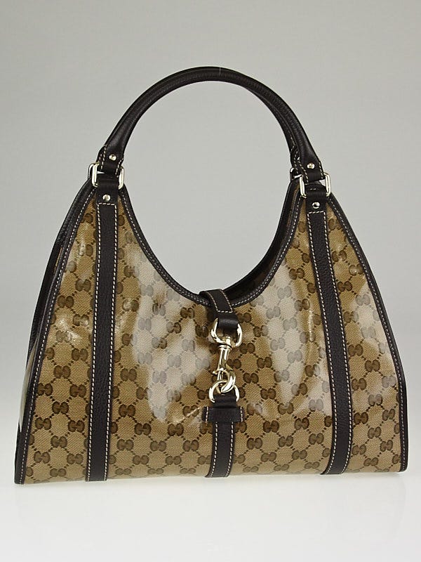 Gucci Beige/Ebony GG Crystal Joy Medium Shoulder Bag