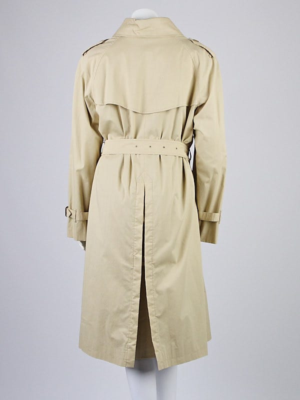 Louis Vuitton Black Cotton Detachable Sleeve Detail Belted Trench Coat  Dress S Louis Vuitton