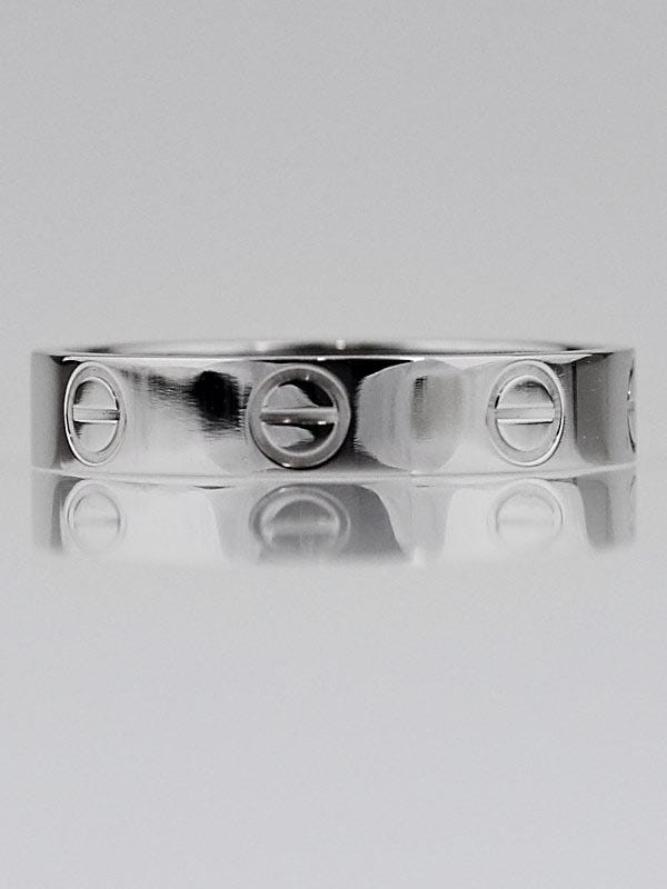 Cartier Platinum LOVE Ring Size 5.75/51
