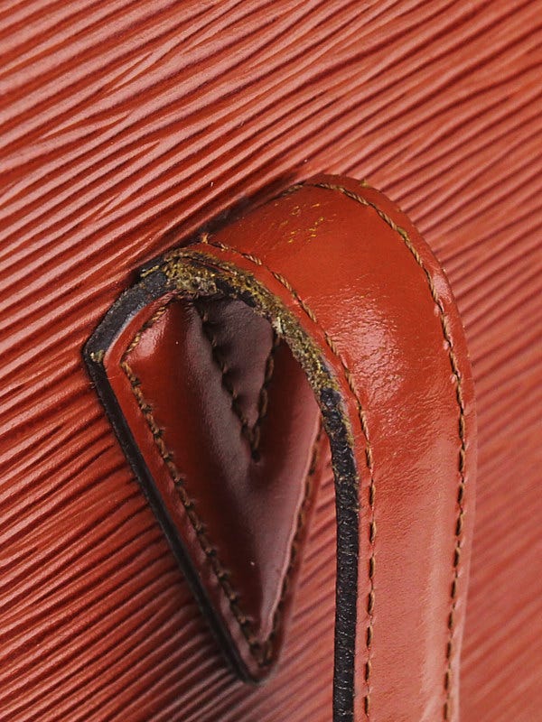 Louis Vuitton Red Epi Leather Lussac Tote Bag - Yoogi's Closet