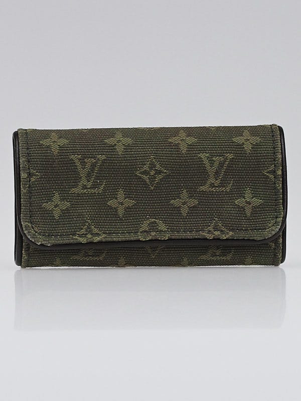 Louis Vuitton Khaki Monogram Mini Lin Multicles 4-Key Holder