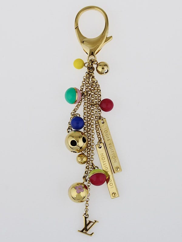 Louis Vuitton Style Quatrefoil Flower Keychain/Bag Charm
