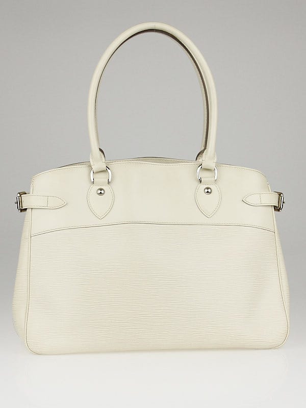 Louis Vuitton White Epi Leather Passy GM Bag