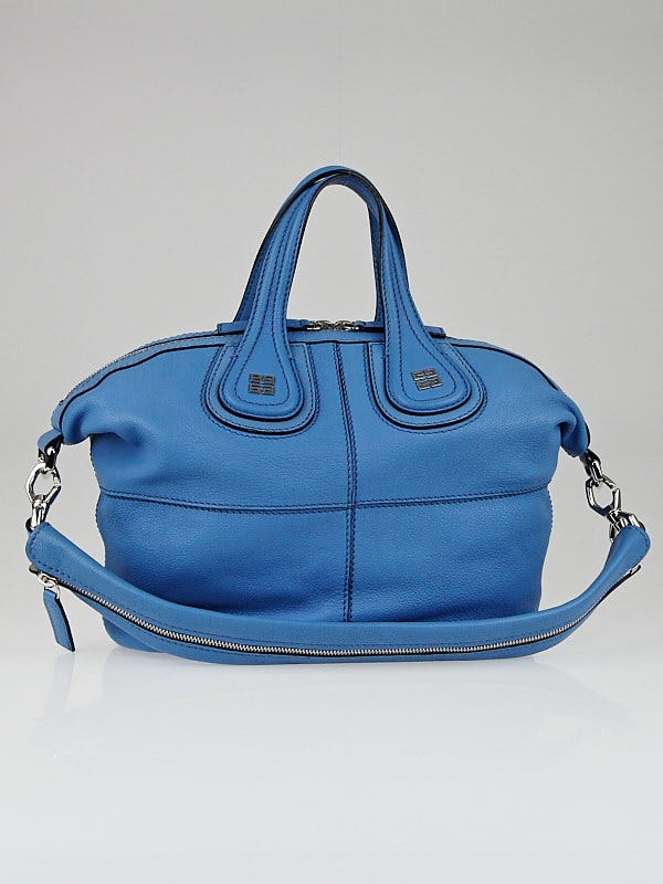 Givenchy Sky Blue Sugar Goatskin Leather Small Nightingale Bag