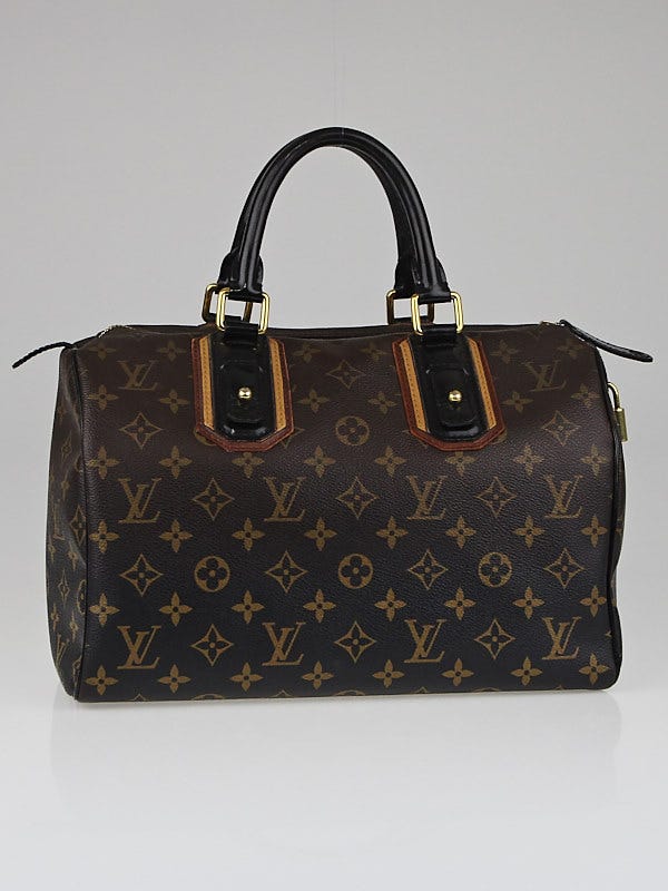 Louis Vuitton Limited Edition Black Monogram Mirage Speedy 30 Bag