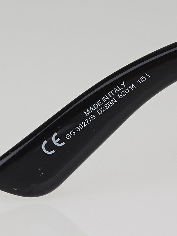 Gucci Black Frame GG Crest Sunglasses-3027/S | Yoogi display picture 2