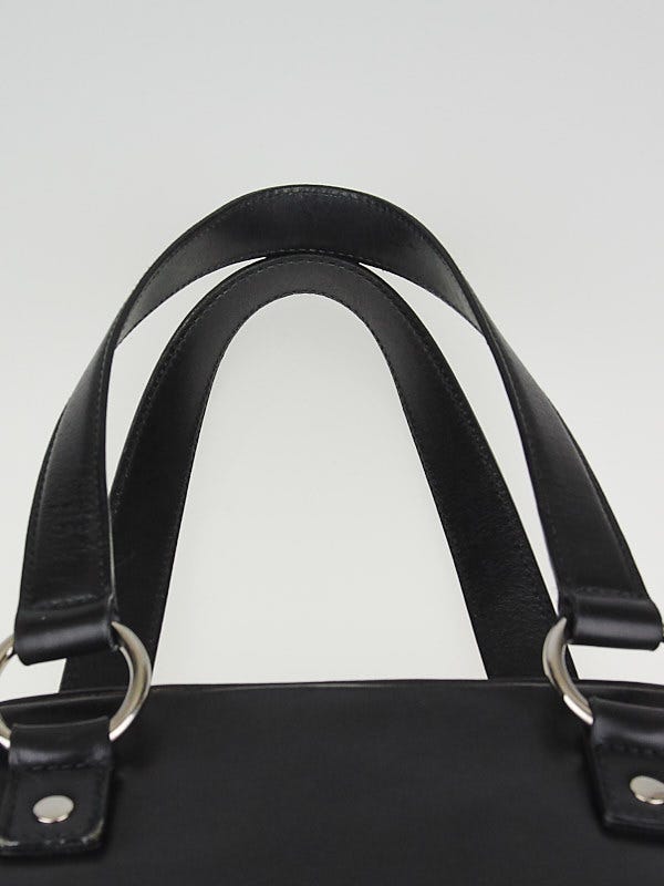 Miu Miu Black Cervo Leather Shopping Pattina Bag - Yoogi's Closet