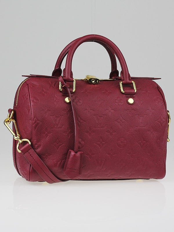 Louis Vuitton Aurore Empreinte Leather Speedy Bandouliere 25 Bag