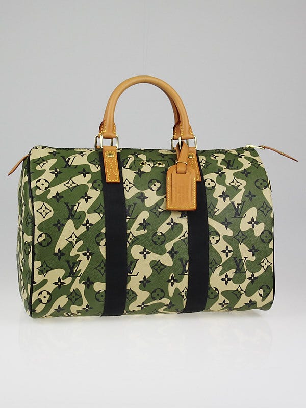 Louis Vuitton Limited Edition Monogramouflage Canvas Speedy 35 Bag