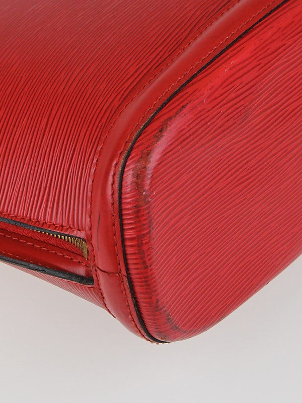 Sold at Auction: Louis Vuitton, Louis Vuitton Red Epi Leather Lussac Tote