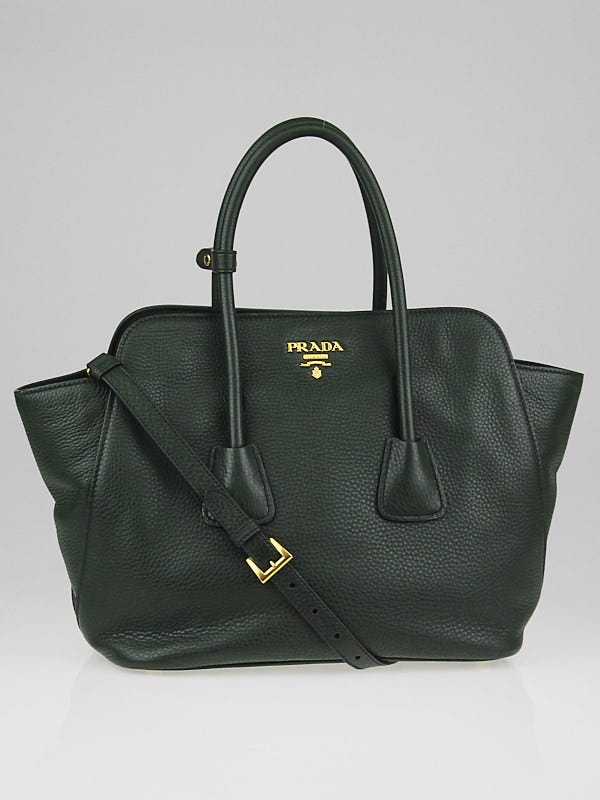 Prada Foresta Vitello Daino Leather Top Handle Tote Bag BN2655