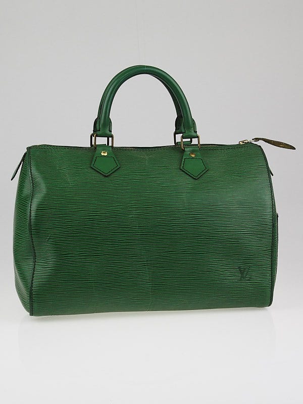 Louis Vuitton Borneo Green Epi Leather Speedy 30 Bag