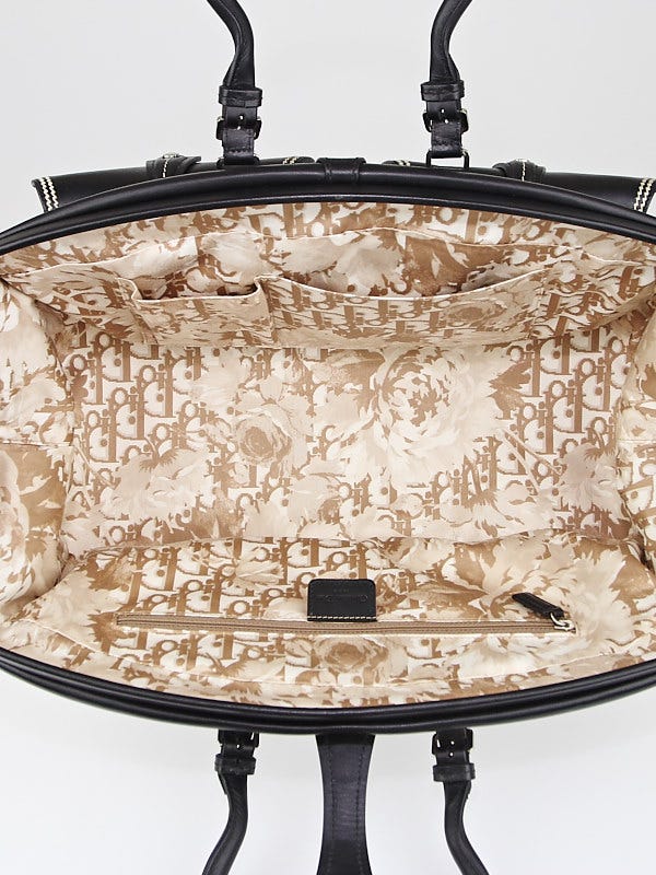 Christian Dior Black Leather Large Detective Bag | Yoogi's Closet