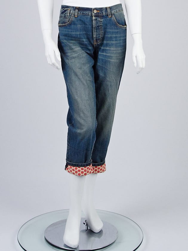 Marni Washed Denim Boyfriend Style Jeans Size 10/31