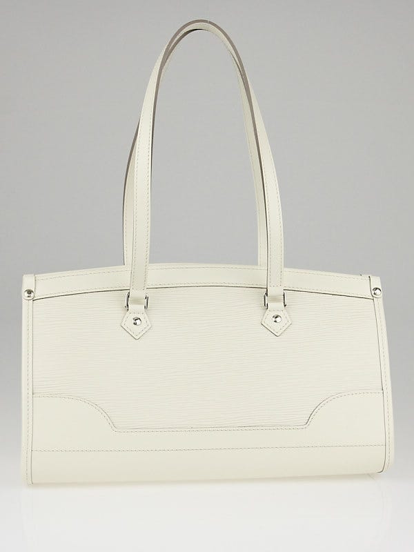 Louis Vuitton White Epi Leather Madeleine PM Bag