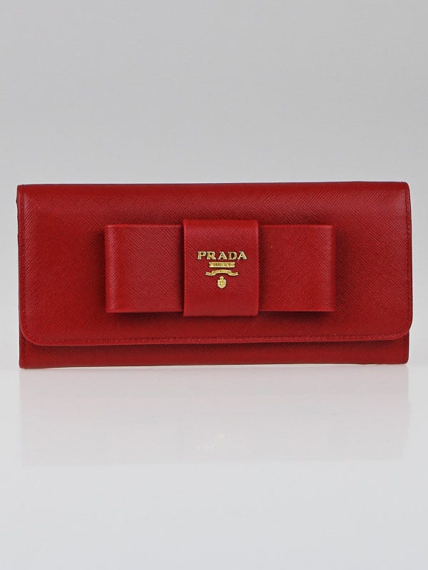 Prada best sale bow wallet